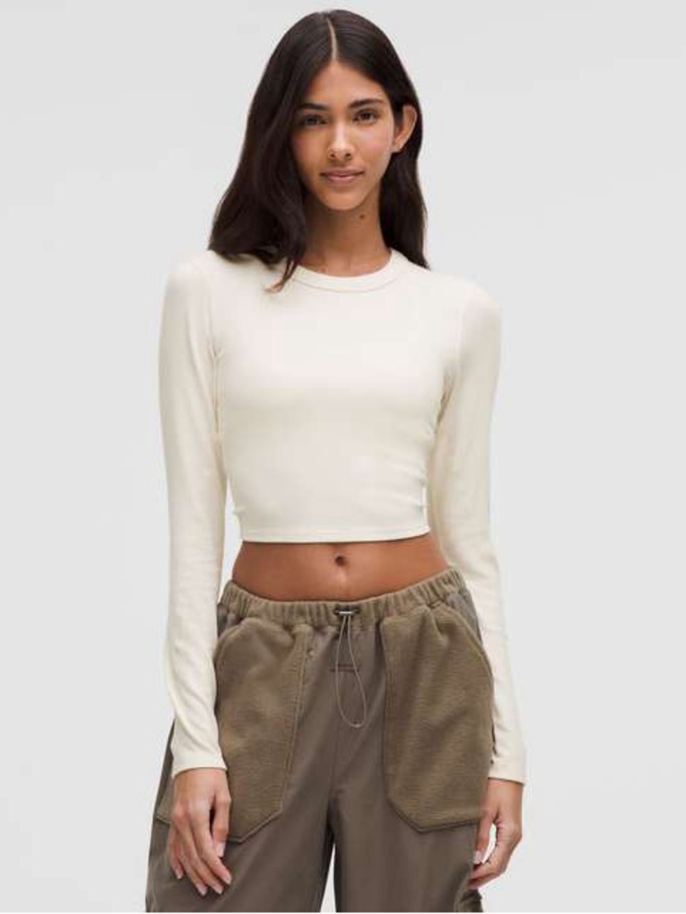 Lululemon Hold Tight Straight-Hem Cropped Long-Sleeve Shirt | size 4 - Picture 6 of 6